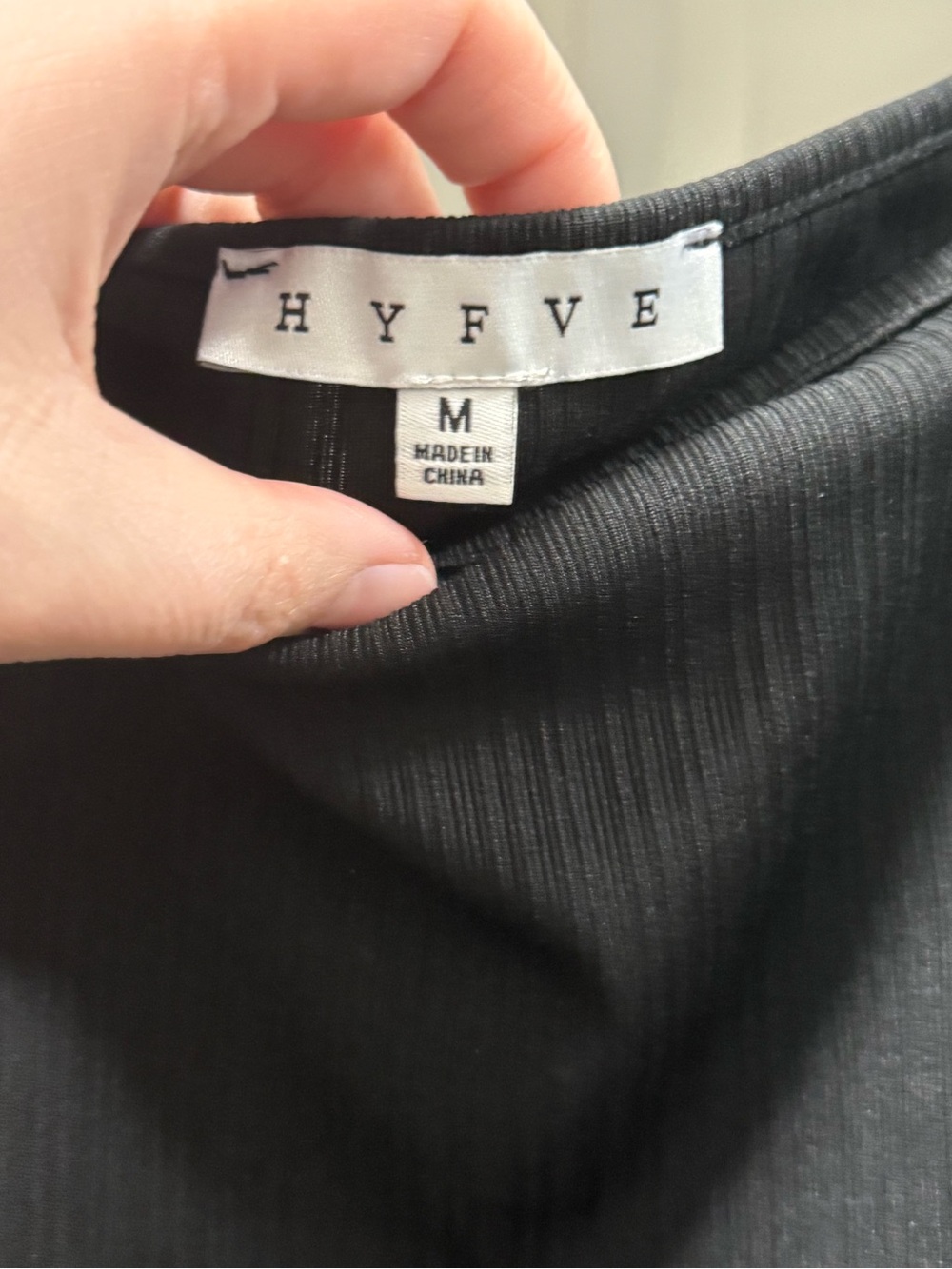 HYFVE Black Ribbed Top - Picture 4 of 5